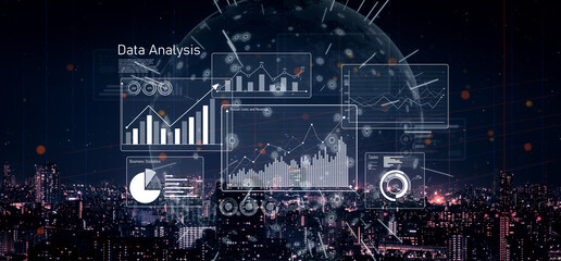 Business data analysis dashboard showing charts, statistics, and performance metrics for decision-making, revenue tracking, and strategic planning in organizations Vouch