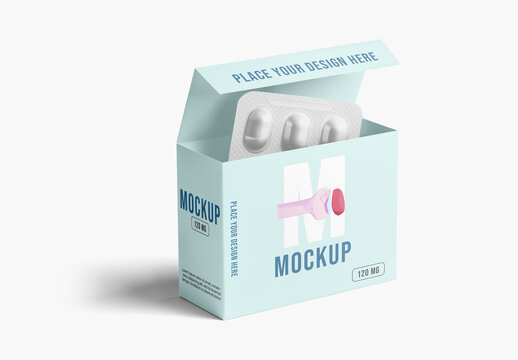 Open Medicine Box Mockup