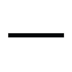 Black horizontal line simple graphic