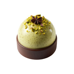 Gourmet Pistachio and Star Anise Dessert Sphere