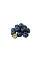 blueberries isolated on white background