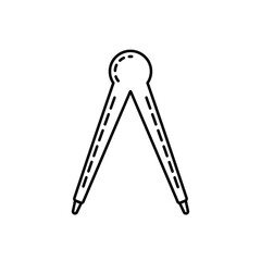 Drawing compass tool geometry measurement