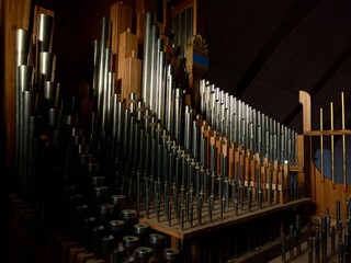church organ pipes