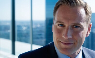 portrait of a handsome businessman