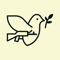 Peace Over Conflict Dove Icon