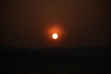 sunrise in the mountains