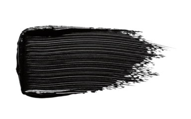 Black mascara or eyeliner swatch