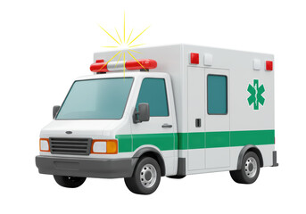 Isolated Ambulance Car for Emergency Medical Services