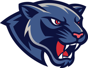 Fototapeta premium Bold panther head mascot logo vector graphic scalable illustration for branding vector