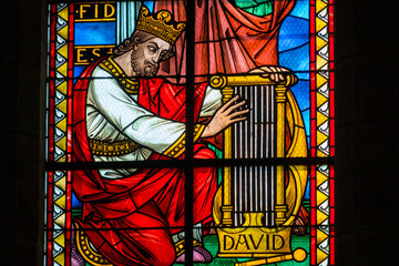 Fototapeta premium King David playing the lyre