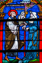 Obraz premium St. Vincent de Paul carrying a child