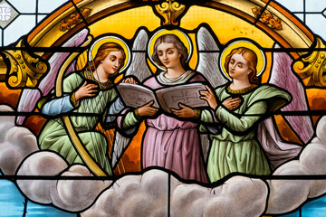 A choir of angels singing