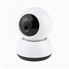 Modern Web Camera Isolated on White Background with Clipping Path