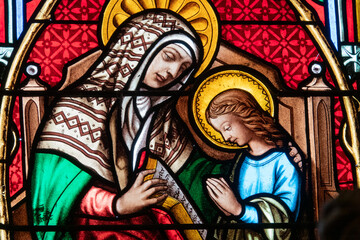 Mary with her mother St. Anne