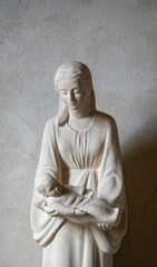 Mary holding baby Jesus