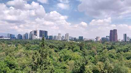 Obraz premium skyline Cidade del México from Chapultec 