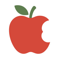 bitten apple folder flat icon color vector on white background
Vector color flat icon on white background