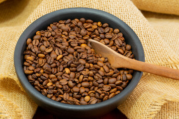 coffee beans in a bowl