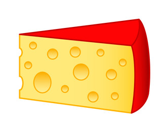 Cheese piece illustration