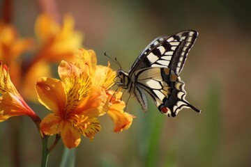 Obraz premium butterfly on flower