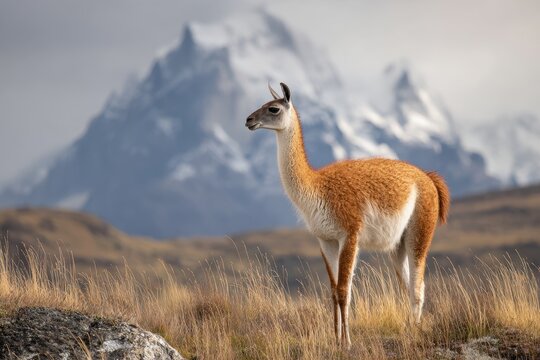 Guanaco in Chile s Torres del Paine