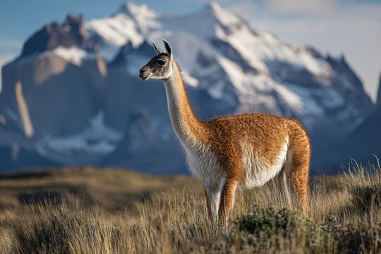 Guanaco in Chile s Torres del Paine