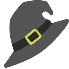 vector illustration of a witch hat Halloween party 