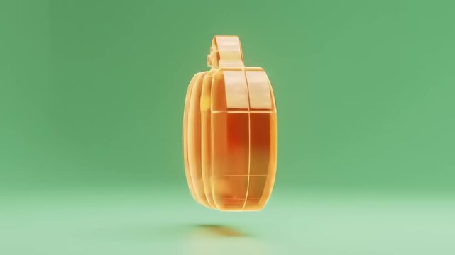 Orange geometric object design template