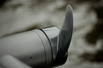 A trolling motor and propeller