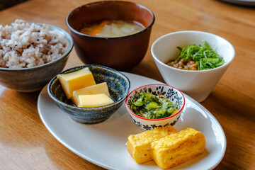 Japanese breakfast / 和風朝食セット
