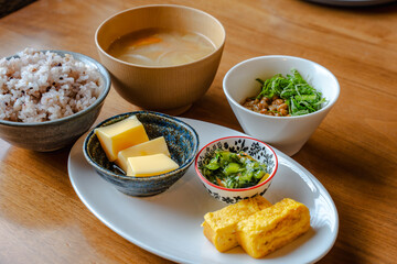 Japanese breakfast / 和風朝食セット

