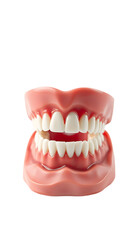 Obraz premium 3d open denture isolated on white vertical3d open denture isolated on white vertical