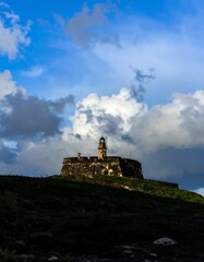 Obraz premium Fortress at sunset