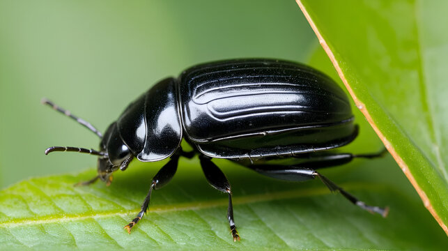 Selective focus on a Vedalia Beetle emerging from pupa, Novius Cardinalis, Rodolia Cardinalis
