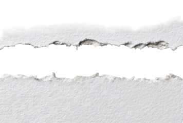 Ripped paper with a black horizontal section