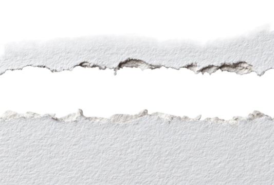 Ripped paper with a black horizontal section