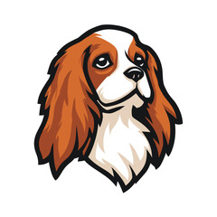 Vibrant Cavalier King Charles Spaniel art