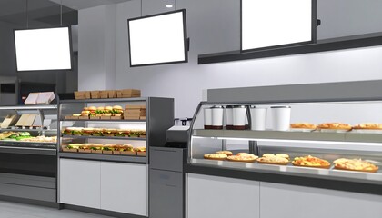 Modern cafe interior