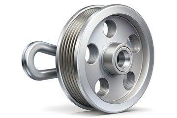 Pulley Vector Illustration on White Background