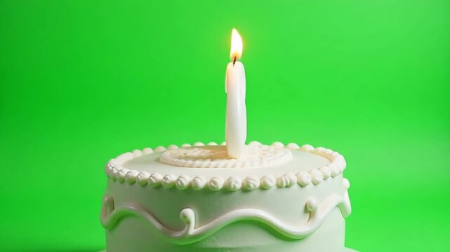 Celebrate milestone 63rd birthday with glowing candles atop a beautifully decorated cake, perfect for anniversary or special occasion video.