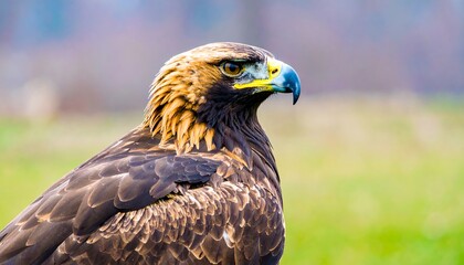 Naklejka premium Golden eagle portrait in profile