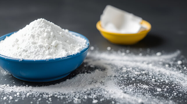 Powdered sodium percarbonate is an oxidizing chemical used in bleaching systems in general