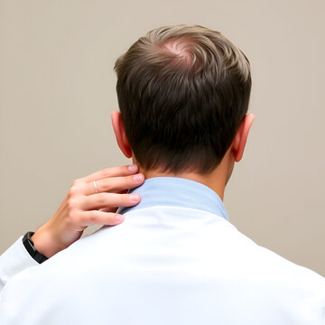 Rheumatologist performing a detailed back exam for ankylosing spondylitis