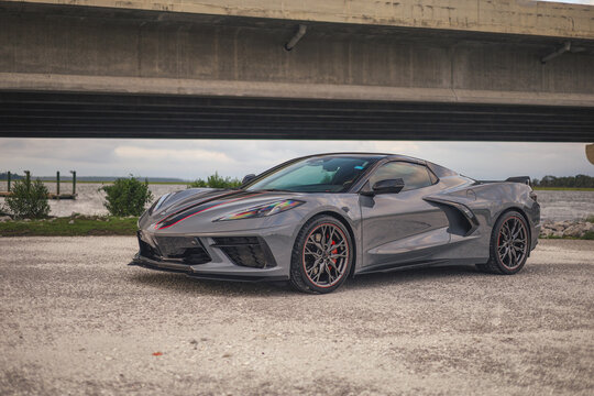 Chevrolet C8 Corvette in Beaufort, South Carolina, August 3, 2024