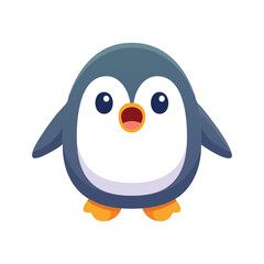 Obraz premium A Cute Cartoon Penguin with surprised expression