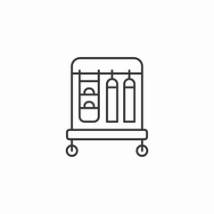 mobile moving cafeteria icon sign vector