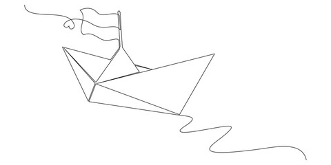 Continuous line drawing of or...