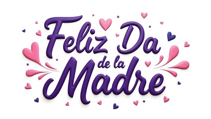 Feliz D&iacute;a de la Madre greeting card with floral decoration