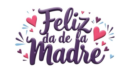 Feliz D&iacute;a de la Madre greeting card with floral decoration