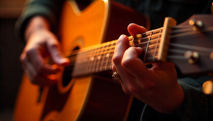 male singer and female singer in sexy dress, hat, guitar on stage and on horse